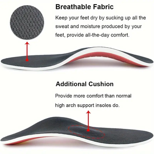 Semelles orthopédiques pour fasciite plantaire, en mousse à mémoire de forme EVA, avec soutien de la voûte plantaire, pour femmes et hommes - Product Image 4