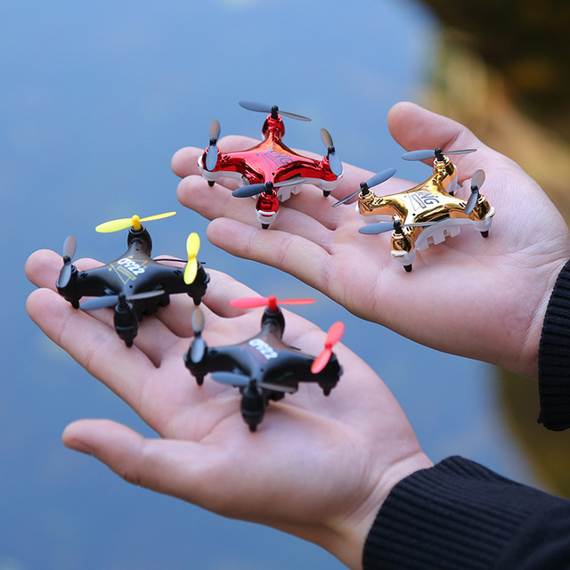 Miniature Plastic RC Drone Quadcopter Children's Toy-Beginner-Friendly with Remote Controller Almost Ready to Fly Indoor Use