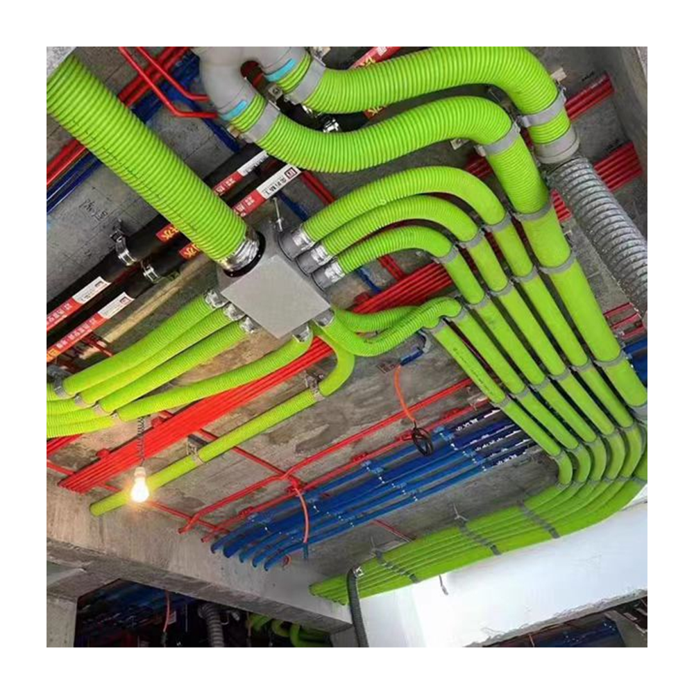 ПВХ гофрированная гибкая пластиковая труба для систем HVAC, 75 мм, по Заводской Цене с решением графического дизайна