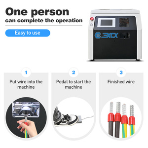 自動ケーブルワイヤーストリッピングと圧着機ワイヤー端子圧着機 - Product Image 2