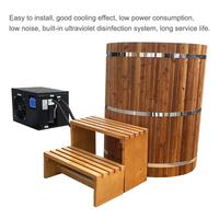 Baignoire de récupération en bois Fenlin pour bain de glace avec refroidisseur, baignoire froide, baril de glace
