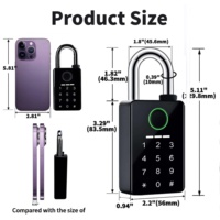 Cerradura Inteligente Tuya para Gimnasio, con Combinación de Contraseña, Código Numérico, Sin Llave, Biométrica, con Huella Dactilar, para Venta al Por Mayor