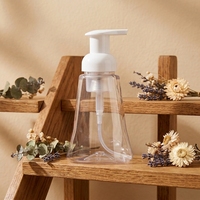 Flacon pompe vide transparent en mousse, rechargeable, distributeur de mousse, savon pour les mains, nettoyant visage, flacon cosmétique en plastique moussant