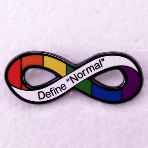 자폐증 인식 정의 일반 퍼즐 심장 자폐증 핀 에나멜 브로치 합금 금속 배지 의료 옷깃 핀 브로치 - Product Image 1