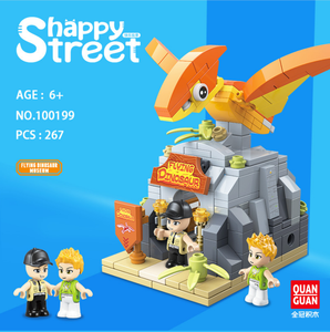 Bloques de Construcción DIY de Dinosaurios Jurásicos, Mini Bloques de Animales Compatibles, Bloques de Calle de Dinosaurios con Figuras - Product Image 5