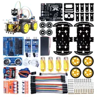 Kit de voiture robot intelligente TSCINBUNY ZYC0043 avec tutoriel DIY, jouet éducatif programmable pour Uno R3