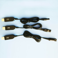 Câble de charge USB 2.0 pour rasoir électrique, 4.3V 12V 15V, 20cm, blindage tressé en alliage d'aluminium, vente en gros