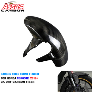 AISKA Guardabarros Delantero de Motocicleta 100% Fibra de Carbono 3K para <span class=keywords><strong>Honda</strong></span> <span class=keywords><strong>CBR650R</strong></span> 2019 2020 2021 2022 <span class=keywords><strong>2023</strong></span> 2024 2025 - Product Image 1