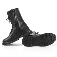 Bottes de Travail en Cuir Noir en Gros, Chaussures d'Entraînement de Sécurité pour Hommes
