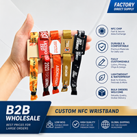 Pulseras NFC con Código QR y Logotipo Personalizado OEM ODM, Etiqueta RFID de Tela VIP, Mini Etiqueta para Eventos, Hoteles, Tarjetas de Visita y Pagos