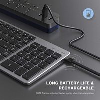 Keyboard bluetooth portabel, Keyboard senbord ramping dapat diisi ulang standar pabrik kustom kantor untuk komputer