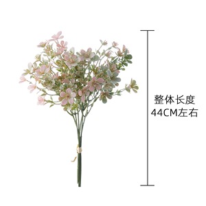 Bouquet de fleurs artificielles CallaFloral blanc rose vert en plastique pour mariage et décoration intérieure INS Craft YC1068 - Product Image 4