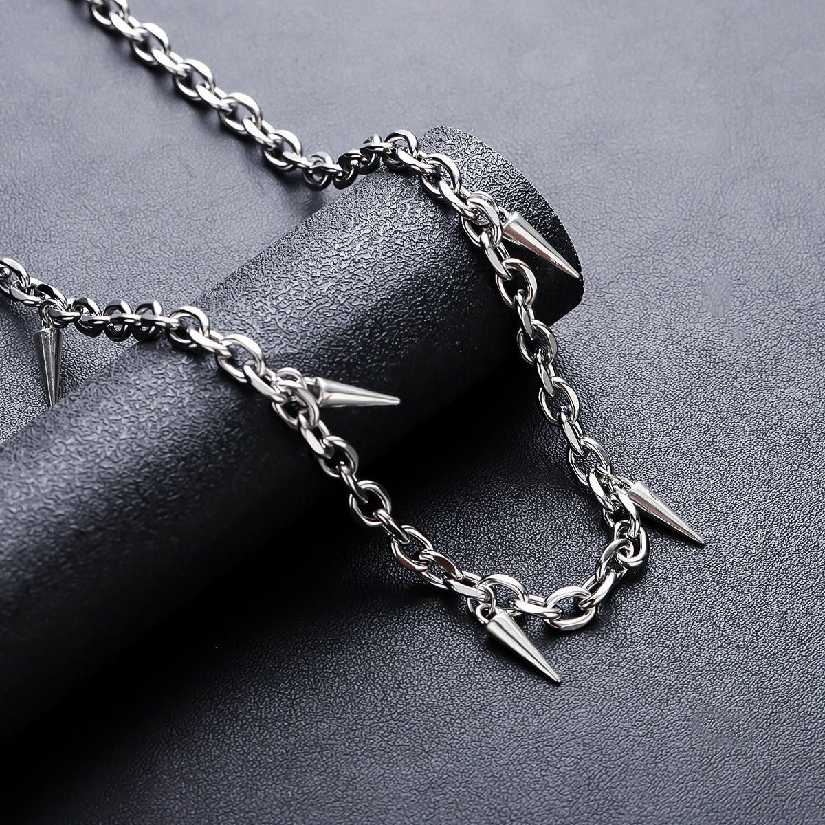 Silver Rivet Necklace