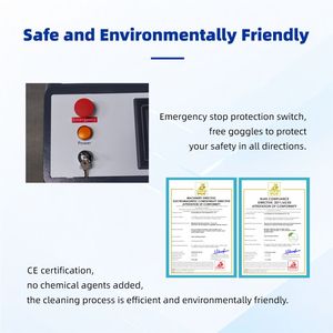 Máquina de limpieza láser de fibra Raycus Max de tipo continuo 1000W/1500W/2000W para superficies acrílicas de vidrio aluminio madera Metal - Product Image 3