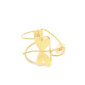 Brazalete de Moda en Acero Inoxidable 316L con Baño de Oro PVD y Diseño de Libélula, Joyería para Mujer - Product Image 2