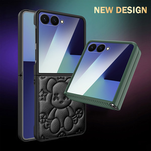 โรงงานฮวนมินนำเสนอเคสโทรศัพท์ซัมซุงรุ่น Flip 7/6/5 ลายหมี เหมาะสำหรับโทรศัพท์แบบพับได้ สินค้านี้มาจากแหล่งต่างๆ - Product Image 3