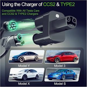 Adaptateur Supercharger <span class=keywords><strong>Tesla</strong></span> pour CCS2 vers <span class=keywords><strong>Tesla</strong></span> DC+AC pour Model Y 3 S X, connecteur EV, adaptateur EV - Product Image 3