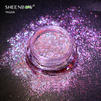 Poudre Multichrome Transparente Sheenbow Effet Aurore, Pigment Caméléon Duochrome Scintillant en Poudre Libre pour Maquillage