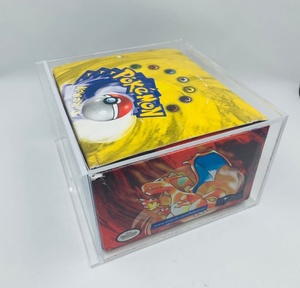 Funda transparente de <span class=keywords><strong>pokemon</strong></span>, protector de <span class=keywords><strong>pokemon</strong></span> booster, caja de juego de <span class=keywords><strong>cartas</strong></span> perspex con cubierta magnética - Product Image 5