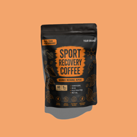Poudre de café instantané pour la récupération sportive, supplément de Cordyceps, BCAA, électrolytes, 150g, support OEM, endurance, récupération musculaire