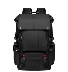 <b>Black</b> Large Capacity Laptop <b>Backpack</b> <b>Waterproof</b> USB Port Computer Bag Multi Pocket Travel Work School Bag - Product Image 1