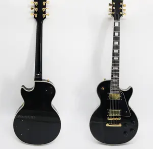 Çin maun siyah aktif humbucker pickup dünya marka elektro gitar ile boyun yaptı