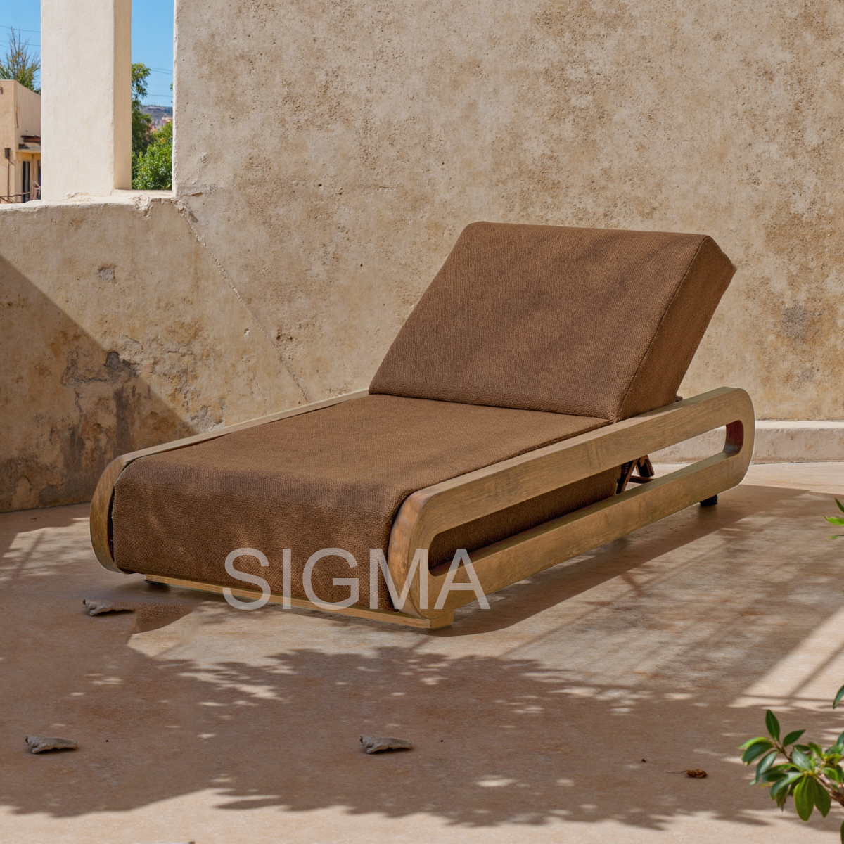 2025 Luxury Modern Teak Outdoor Sofa Set with Ottoman for Hotels Villas Farmhouses Apartments Backyards Patios for Parks