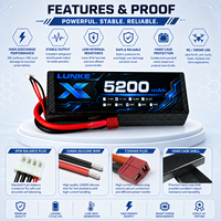 Batterie Lithium Polymère Haute Décharge 50C 11.1V 5200mAh Grande Capacité pour Drones RC, Quadcoptères et Modèles de Loisirs 102535