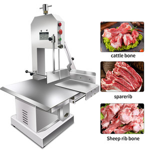 Nouvelle scie à os en acier inoxydable Xibao, machine à découper la viande, scie à ruban de boucher sur comptoir, découpeuse de viande congelée, haut rendement, 2 ans - Product Image 1