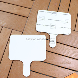 MDFSUB Palas <span class=keywords><strong>de</strong></span> mano <span class=keywords><strong>de</strong></span> MDF personalizadas, pintadas y para sublimación, en blanco, blancas, ecológicas, para iglesia, regalo conmemorativo, graduación y aficionados, DIY - Product Image 4