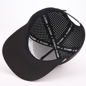 Tùy chỉnh thiết kế 5 Bảng điều chỉnh laser cắt lỗ mũ thể thao, OEM 3D thêu vá Logo gorras Polyester Golf Rope Mũ bóng chày - Product Image 6