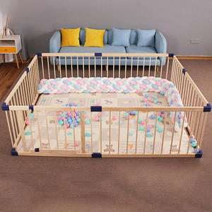 Barato colorido jardín plegable <span class=keywords><strong>corral</strong></span> juego patio valla bebés <span class=keywords><strong>madera</strong></span> bebé corralito para bebé valla - Product Image 2