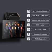 Terminal POS Android SUNMI V3 MIX Prosesor Qualcomm Layar Sentuh 10.1 Inci Mesin Kasir dengan Printer untuk Restoran dan Ritel