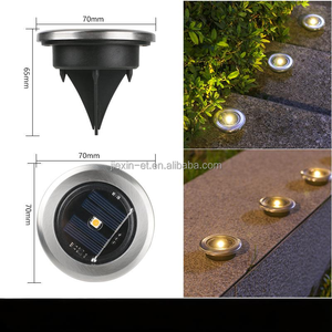 Nouveau LED extérieur solaire 20 LED lampes enterrées LED <span class=keywords><strong>chemin</strong></span> de jardin pelouse lumière solaire alimenté sous terre lumières de terrier - Product Image 2
