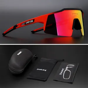 Lunettes de soleil Logo personnalisé Protection UV400 Outdoor Safety Colorful Sports Bicycle Glasses MTB Road Cycling Eyewear Glasses CE