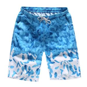 Short de plage à séchage rapide pour homme, impression par sublimation, cordon de serrage, short au genou en nylon et polyester à coupe ample - Product Image 1