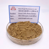 HONGDA Factory – poudre d'extrait de grains de café vert de qualité supérieure, extrait de grains de café vert à l'acide chlorogénique 50%
