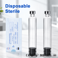 Viales de Vidrio Estériles Desechables de 3 ml Sellados Individualmente con Tapa de Aluminio y Tapón de Goma, Contenedor de Almacenamiento Médico