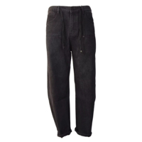 Pantalon cargo en toile sergé délavée style usine avec poches, coupe droite tactique, double genouillère, pour homme