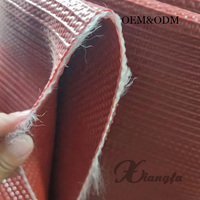 Tuyau d'incendie plat Xiang Fa haute pression 0,8-2,5 MPa double face en caoutchouc EPDM, 25 m, rouge, 2,5 pouces, tressé en polyester, flexible, CE