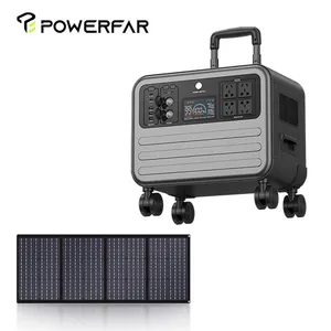 Stasiun daya portabel pengisian daya Cepat kapasitas besar Generator surya Input MPPT AC DC
