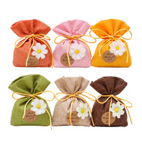 Pengharum Udara Sachet Wangi Kustom, Pengharum Mobil, Sachet Parfum Tradisional dengan Kantong Kain Linen