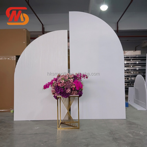 SMOOTH White Acrylic Pvc Arch <b>Backdrop</b> Custom Stage Wall <b>Backdrop</b> for <b>Wedding</b> Party Decoration - Product Image 2