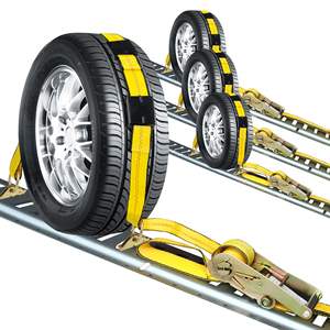 50 mm 3 <span class=keywords><strong>M</strong></span> pneu voiture arrimage <span class=keywords><strong>cliquet</strong></span> arrimage sangles de roue pour le remorquage de voiture et Auto Hauler - Product Image 1
