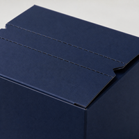 Boîte à languette personnalisée en carton ondulé avec fermeture à bande déchirable et taille flexible pour l'expédition des petites entreprises