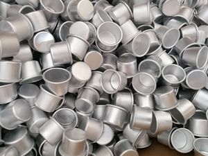Round <strong>Aluminium</strong> <strong>Tea</strong> <strong>Light</strong> <strong>Cups</strong> Empty Case Candle Wax Containers Metal Tealight <strong>Cups</strong> - Product Image 2