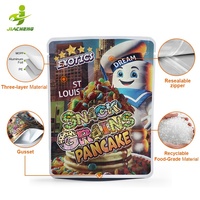 Sachet refermable Mylar en aluminium et plastique, imprimé sur mesure, anti-odeur, pour biscuits et bonbons, format 3.5 pouces