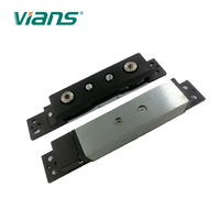 Serrure magnétique électrique à cisaillement 1200 kg 182x30x25mm 12V/24V, ouverture par alimentation 0,5-2,5s, pour portes en bois/verre/métal/ignifuges