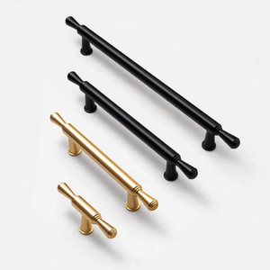 Modern Simple Brushed <strong>Knob</strong> Solid Gold Handle for Wardrobe <strong>Door</strong> Shoe Cabinet Drawer Furniture Accessory - Product Image 1