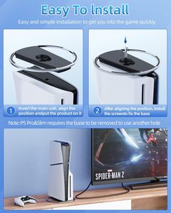 Support vertical pour <span class=keywords><strong>console</strong></span> <span class=keywords><strong>PS5</strong></span>/ <span class=keywords><strong>PS5</strong></span> Slim/ <span class=keywords><strong>PS5</strong></span> Pro, version disque et numérique, avec vis, support vertical pour <span class=keywords><strong>PS5</strong></span>, base de montage verticale - Product Image 4